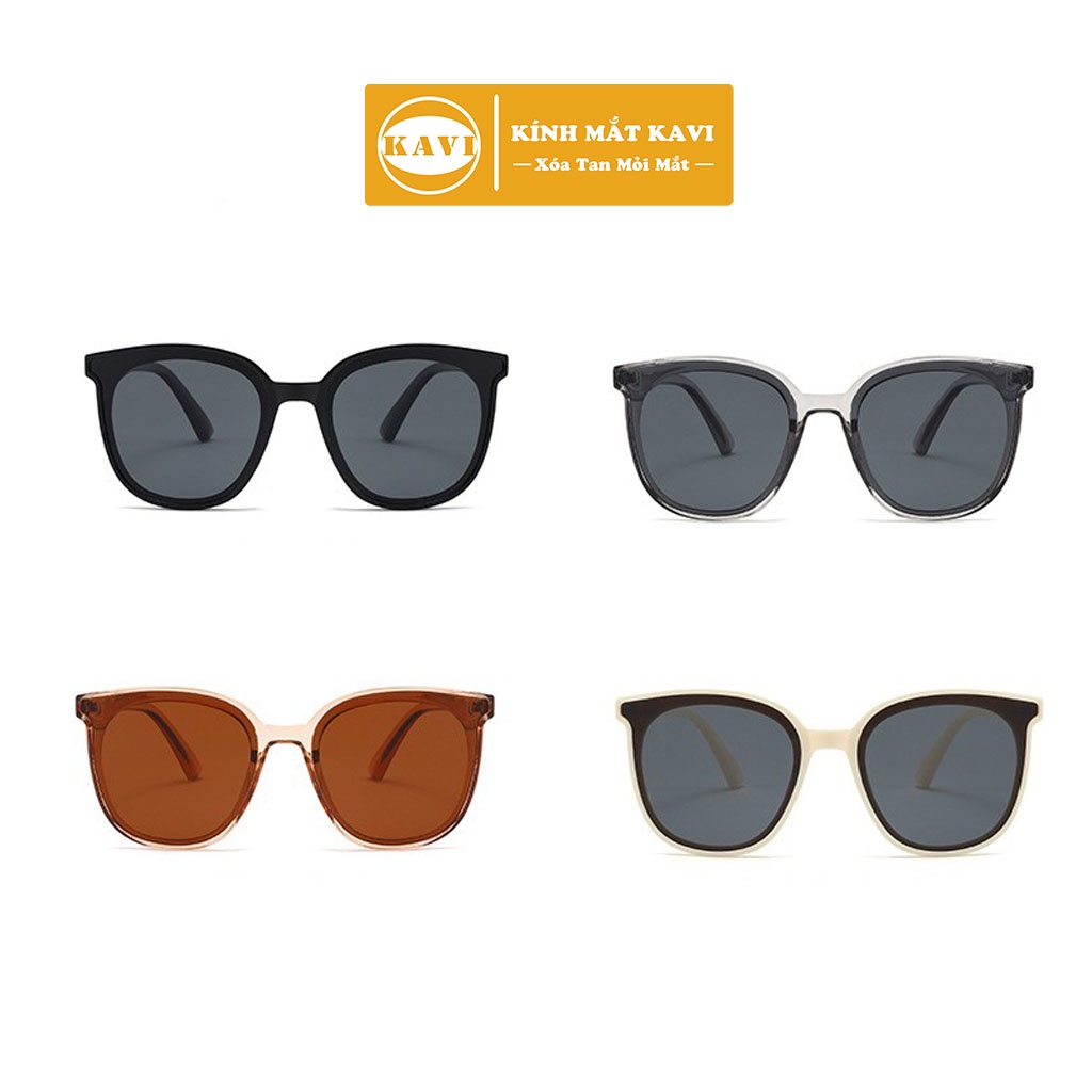 Kính Thời Trang Nữ Mắt Râm Dáng Tròn Kavi R5, Mắt Kính Phân Cực Polarized, Gọng Nhựa Dẻo TR90 Cao Cấp