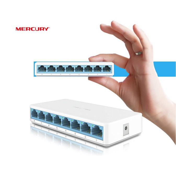 Switch chia mạng 8 cổng Mercury