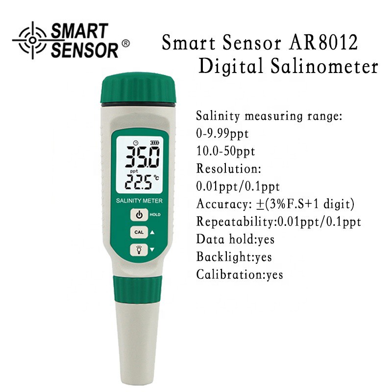 MÁY ĐO ĐỘ MẶN NƯỚC SMART SENSOR [CHÍNH HÃNG] AR8012N