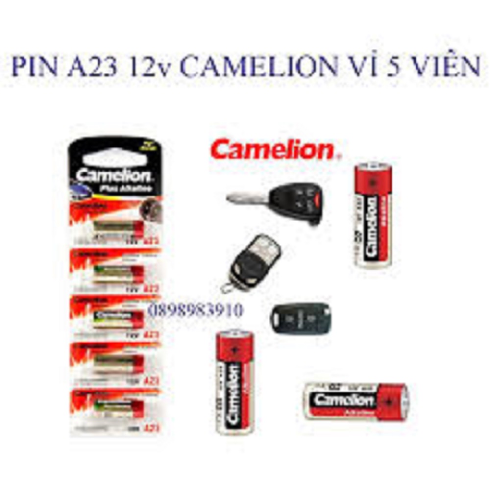 1 vỉ 5 viên pin 12V A27 Camelion - date 2029