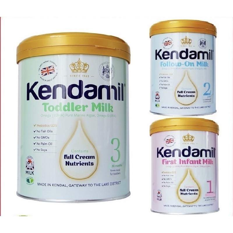 Sữa Kendamil số 1,2,3 [ mẫu mới nhất ] Lon 900g