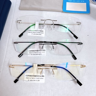 Gọng kính TITANIUM nhiều màu gọng khoan không vành Nhật bản hàng tốt an toàn siêu xịn KT50UNIQUI