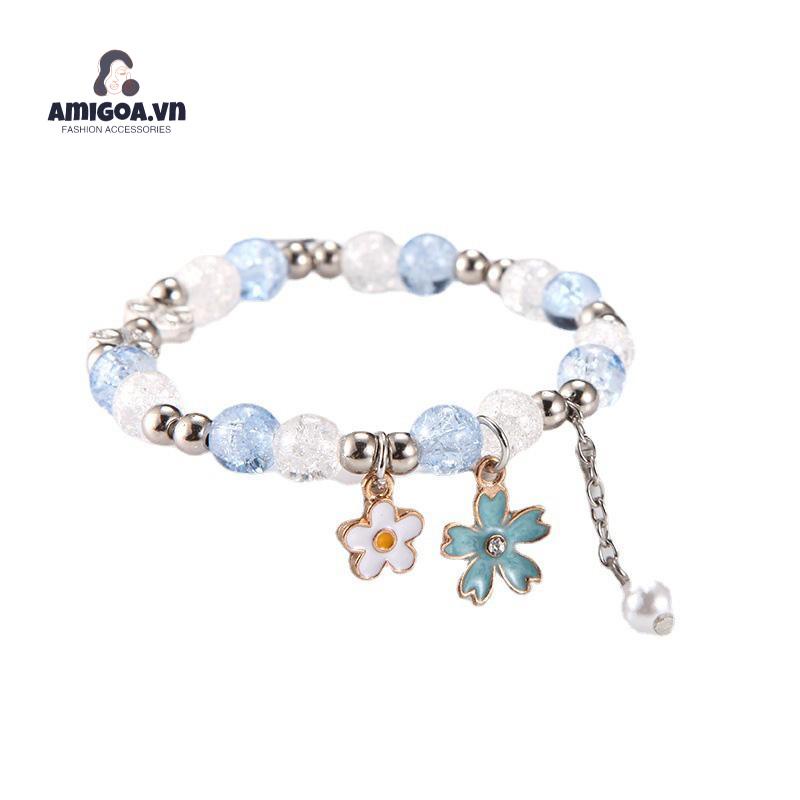 ✨✨Vòng Tay Chuỗi Hạt Pha Lê Kiểu Hoạt Hình Thời Trang Mùa Hè Cho Nữ