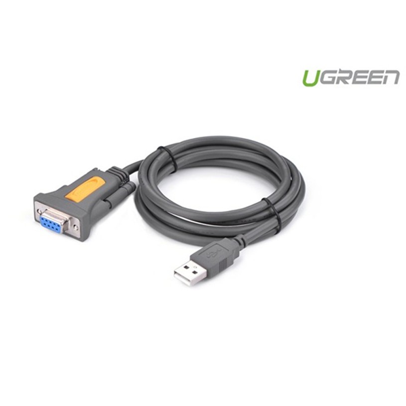 Cáp chuyển USB to COM RS232 âm dài 1,5m Ugreen 20201