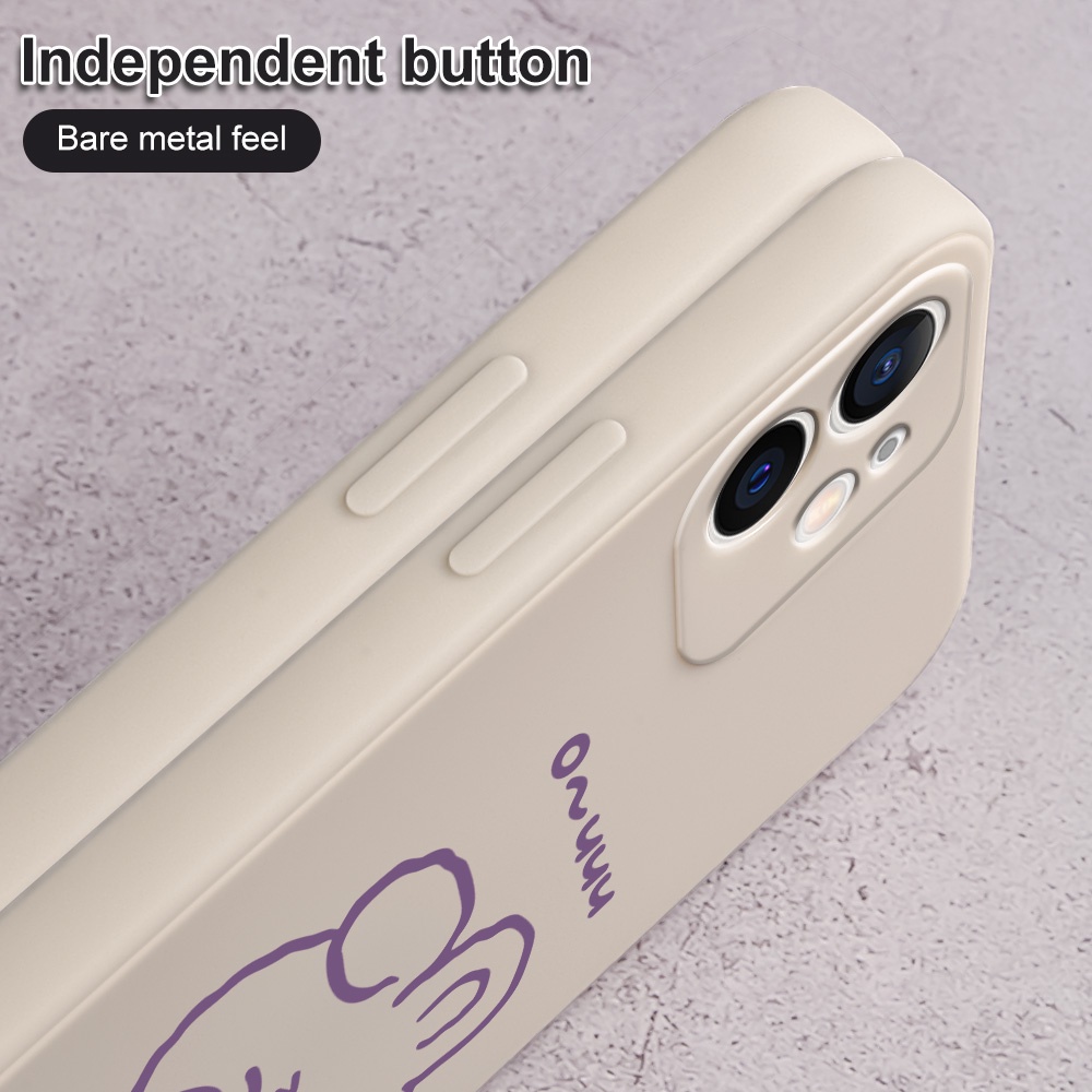 Ốp Điện Thoại Họa Tiết Gấu Doodle Dễ Thương Chống Rơi Cho Samsung Galaxy A7 2018 A50 A30S A50S A30 A20 M10S A10S M01S