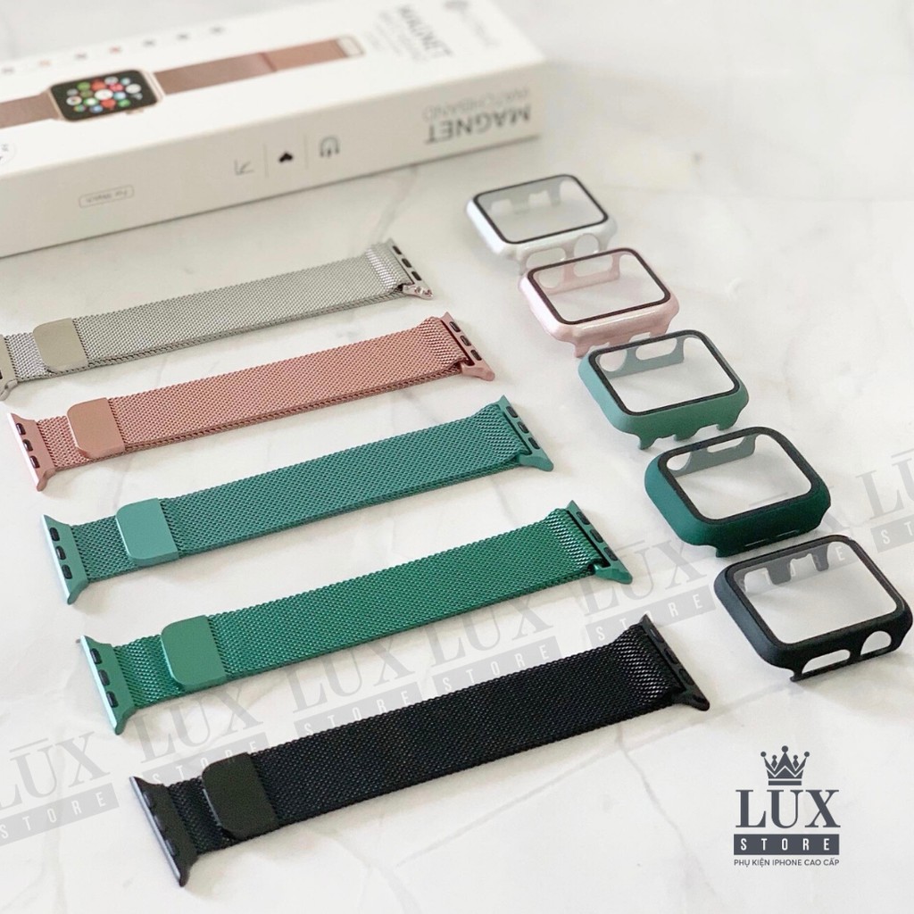 Dây kim loại không gỉ thép milan cho Apple Watch đồng Hồ Thông Minh iWatch 1/ 2/ 3/ 4/ 5/ 6/ SE size 38mm 40mm 42mm 44mm