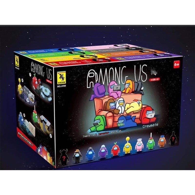 Bộ đồ chơi Lego 8 in 1 AMONG US xếp hình lắp ghép cho bé từ 6 tuổi