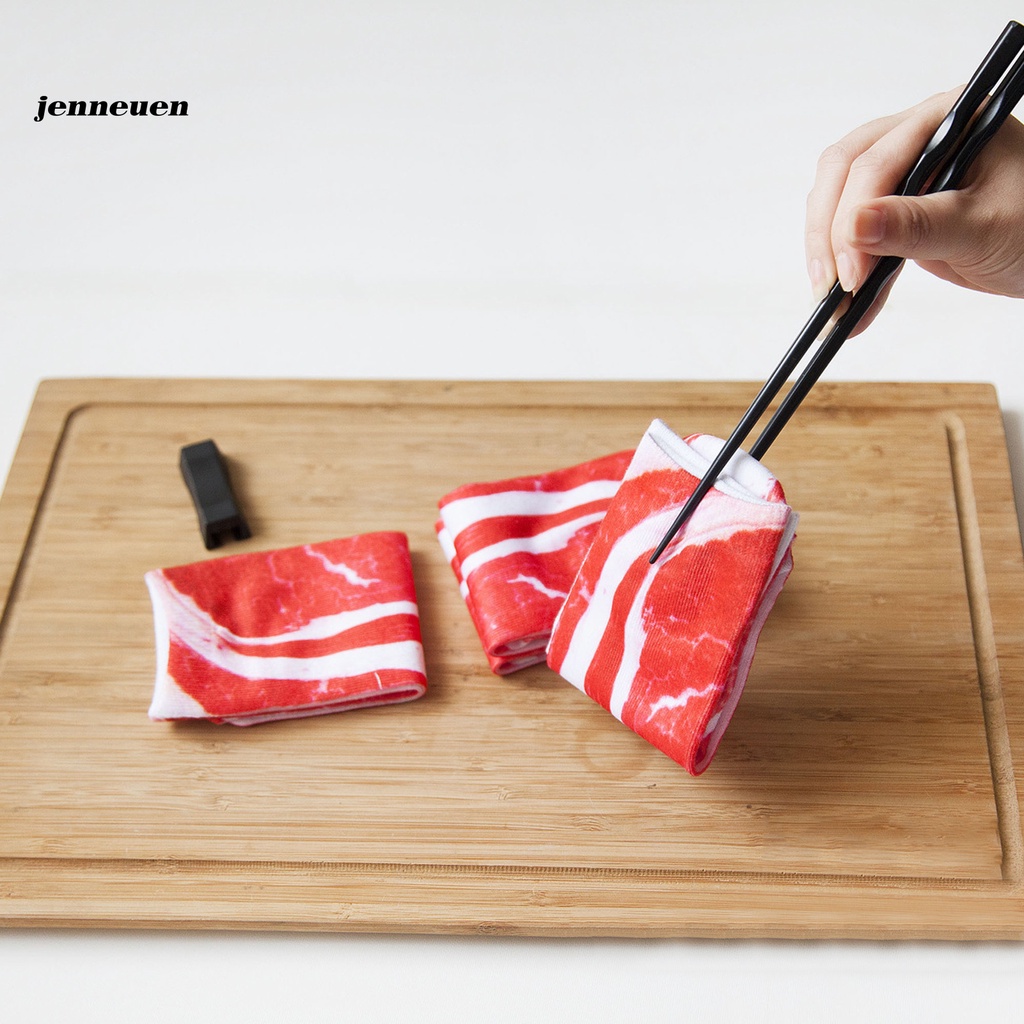 Vớ Cổ Thấp Mềm Mại Thoáng Khí In Họa Tiết Thịt 3D Thời Trang Cho Nữ