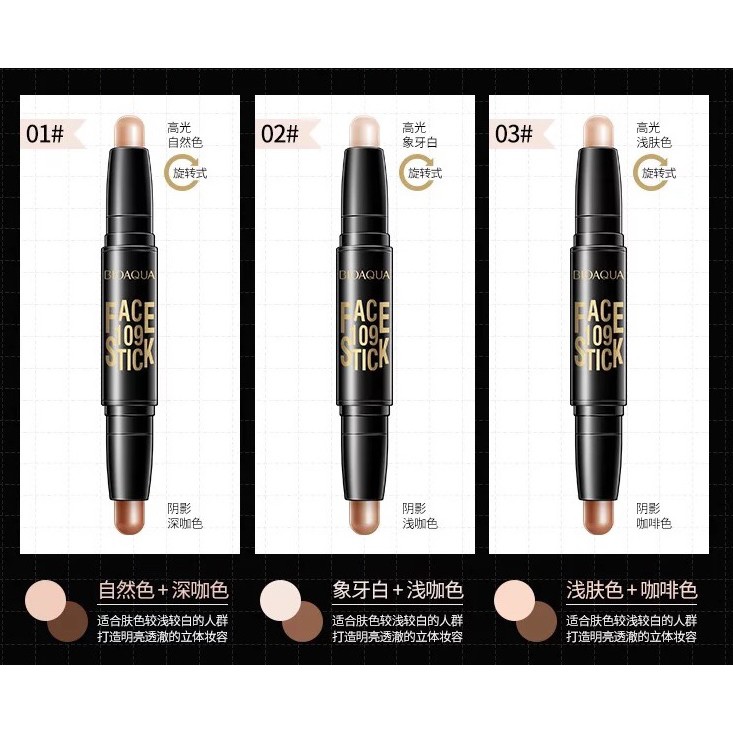 Bút tạo khối và che khuyết điểm 2 đầu Bioaqua 109 Stick | BigBuy360 - bigbuy360.vn