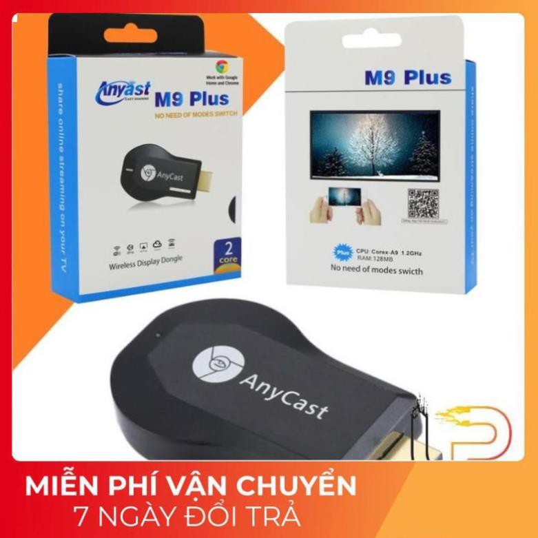 [BH 6 THÁNG] Bộ chuyển đổi không dây từ điện thoại lên tivi Anycast M9 Plus