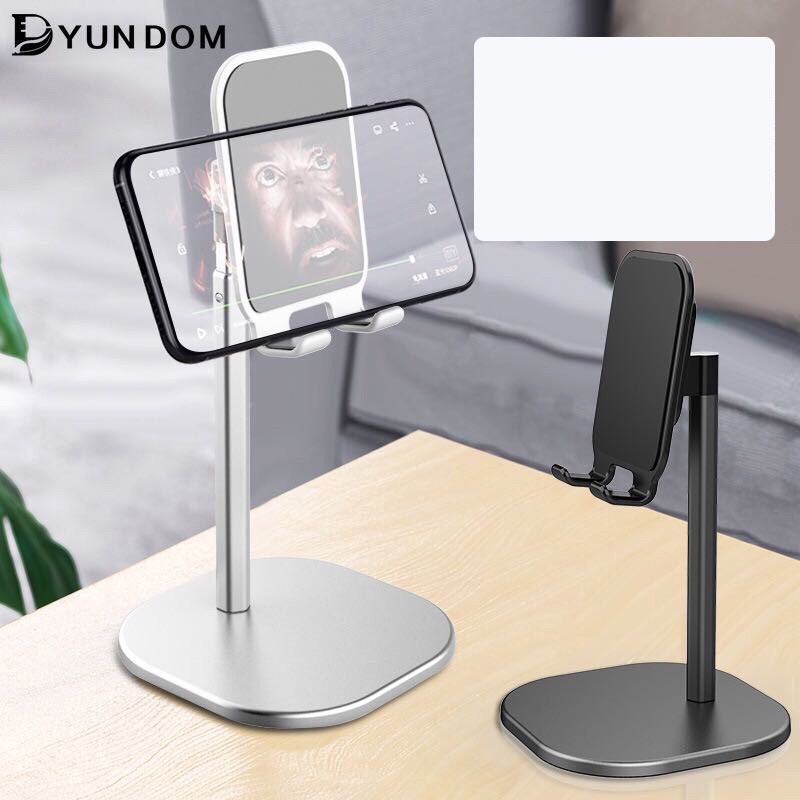 Giá đỡ điện thoại, máy tính bảng để bàn hợp kim nhôm có thể xoay 35 độ
