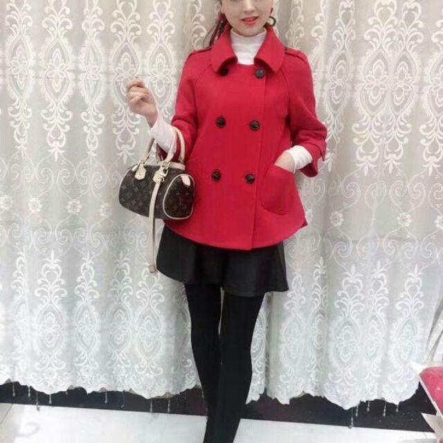 Áo dạ lì dáng ngắn