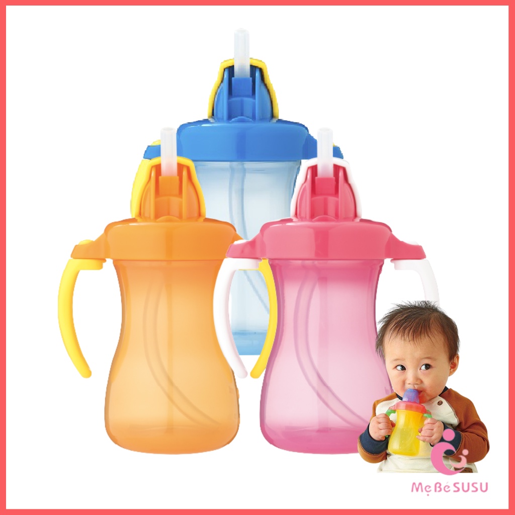 Bình tập uống nước Pigeon 150ml đủ màu có tay cầm cho bé (Nhật Bản)