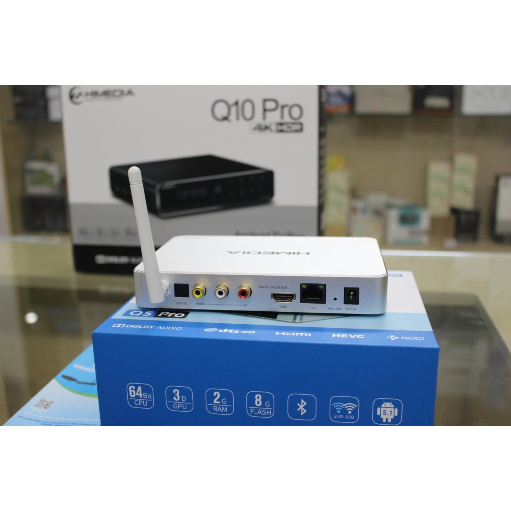 Đầu Android  Box TV Himedia 4K Q5 Pro Ram 2GB Bao hành chinh hãng den tháng 12/2022