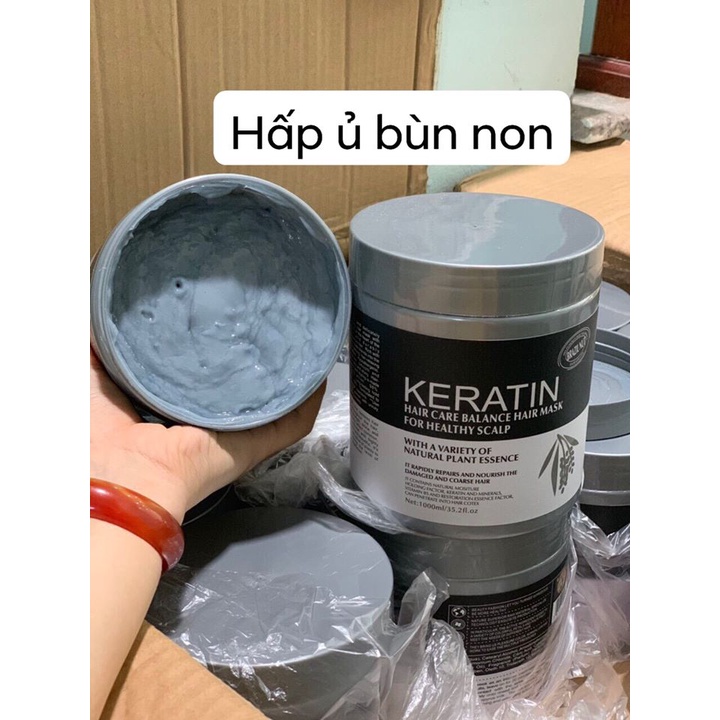 Dầu XẢ tóc KERATIN HŨ 1000ML