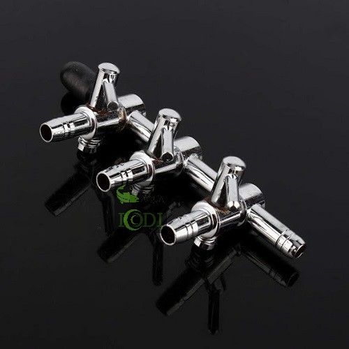 Van chia oxy inox 1 đầu - 3 đầu bể cá cảnh