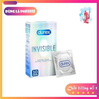 Bao cao su siêu mỏng Durex Invisible Extra Thin Extra Sensitive hộp 10 bao