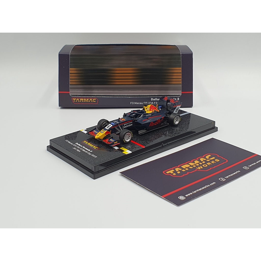 Xe Mô Hình Dallara Formula 3 1:64 Tarmac Works ( Xanh RedBull )