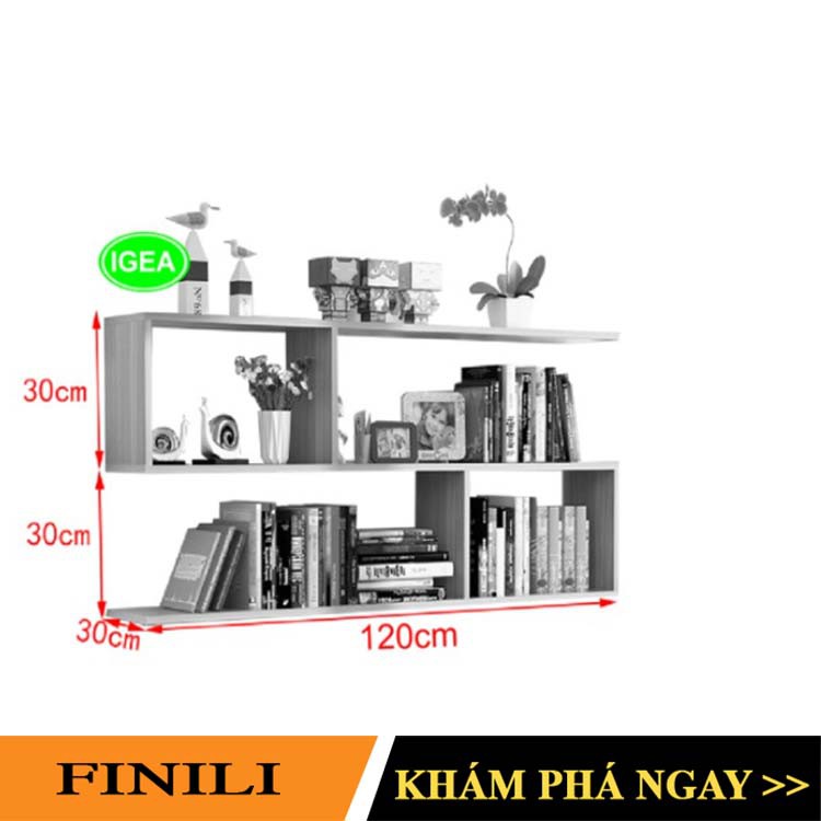 🍓Kệ sách treo tường 2 tầng hiện đại phù hợp cho cả phòng khách và phòng ngủ FNL-13