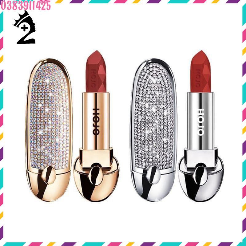 Son lì HOJO Princess đính hạt lấp lánh kèm gương sang chảnh TPP | BigBuy360 - bigbuy360.vn