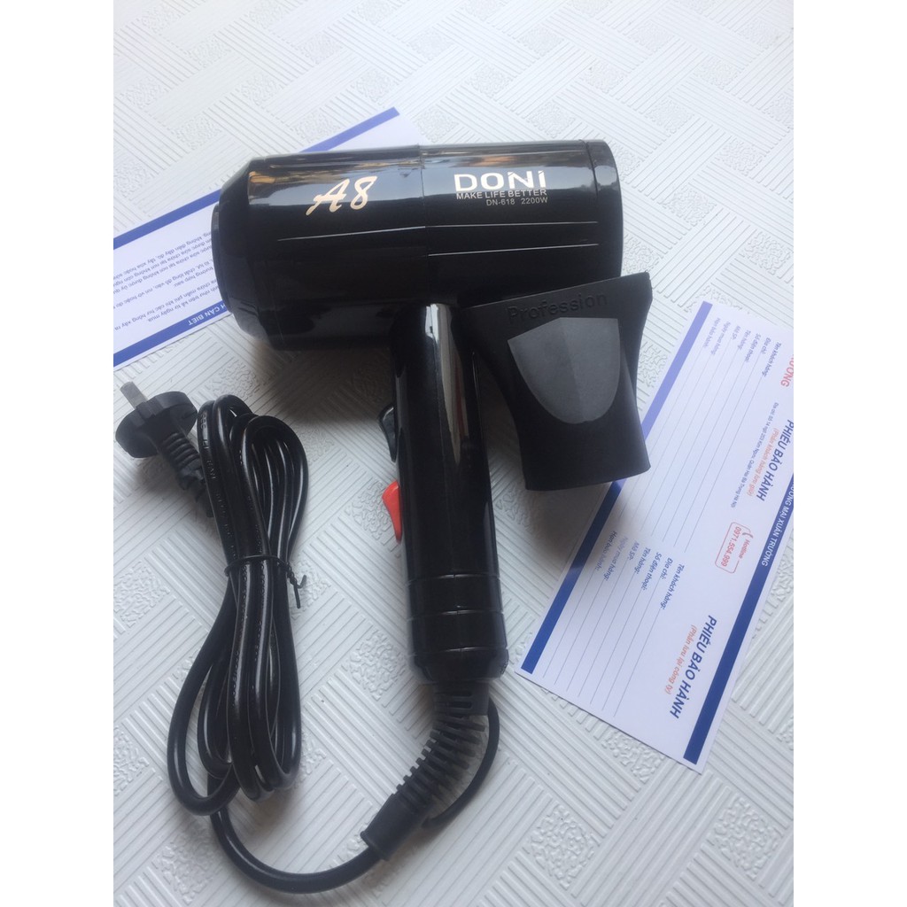 Máy sấy tóc DONI Model DN-618 2 chiều 2200W salon