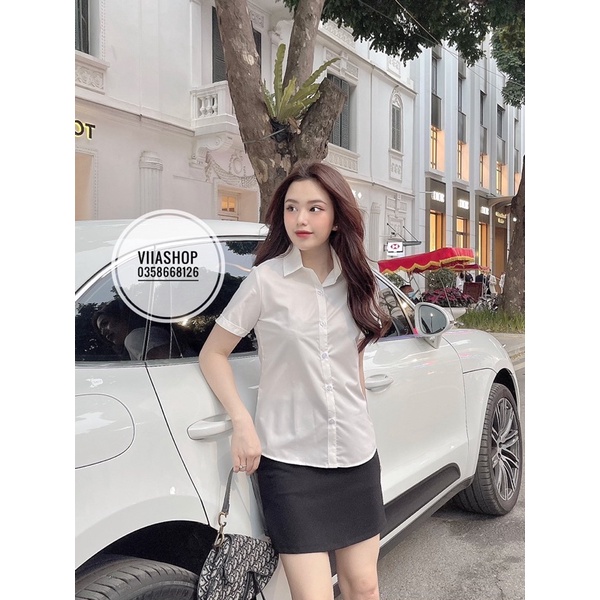 (SIZE 40-70kg) Sơ Mi Nữ Ngắn Tay Công Sở Chất Đẹp Không nhăn