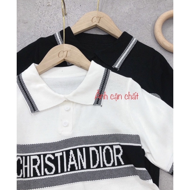 Áo len polo phối chữ DIO | BigBuy360 - bigbuy360.vn