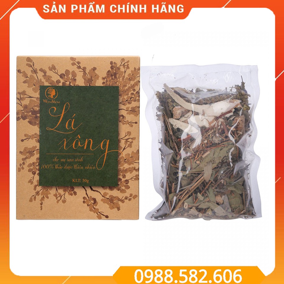 Lá Xông Thảo Dược Cho Mẹ Sau Sinh Wonmom Hộp 50gr - 8938510206358