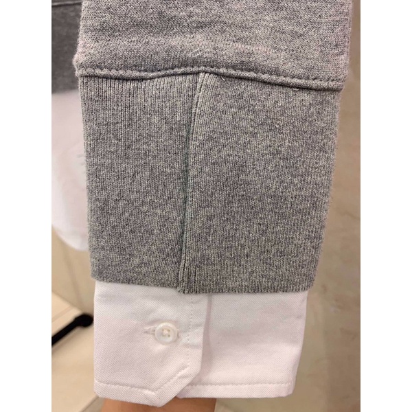 Áo nỉ phối sơ mi thời trang Thom Brow* cao cấp