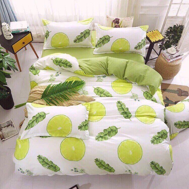 Bộ ga gối poly cotton boss decor nhập khẩu nhiều mẫu mã chon lựa