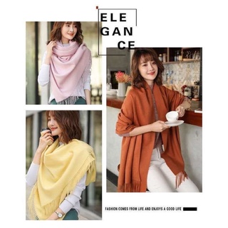 Khăn Len Cashmere Chất Đẹp, Hàng Chính Hãng, Khăn Quàng Cổ, Khăn Choàng Cổ, Phong Cách Vintage Hàn Quốc