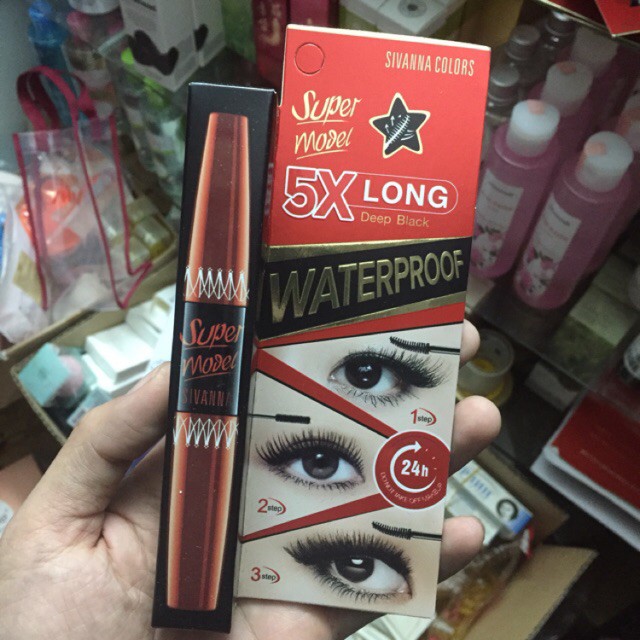 Mascara 2 đầu Super Model 5X Long