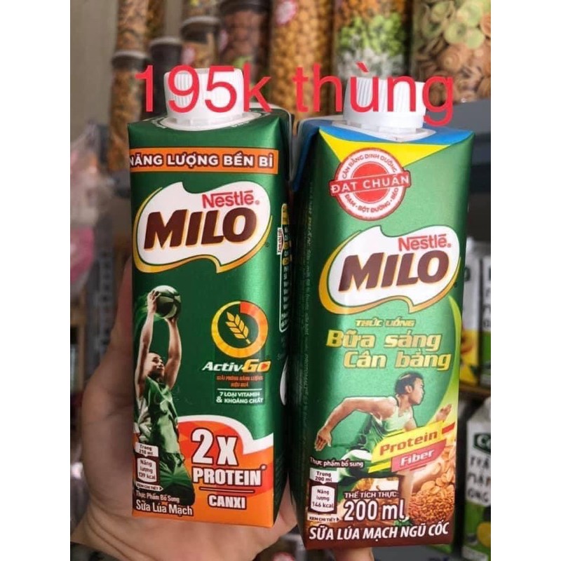 Sữa Milo Có Nắp Vặn