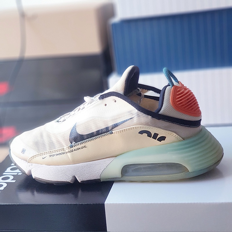 Giày Nike Air Max 2090 Black Ice Blue Starfish Orange, size 43, real 2hand