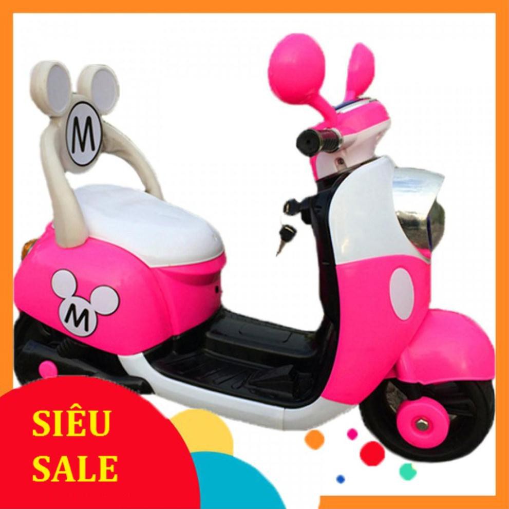 GIÁ RẺ SỐ 1:  XE MÁY ĐIỆN TRẺ EM KIỂU DÁNG VESPA  MICCKEY OZB9688