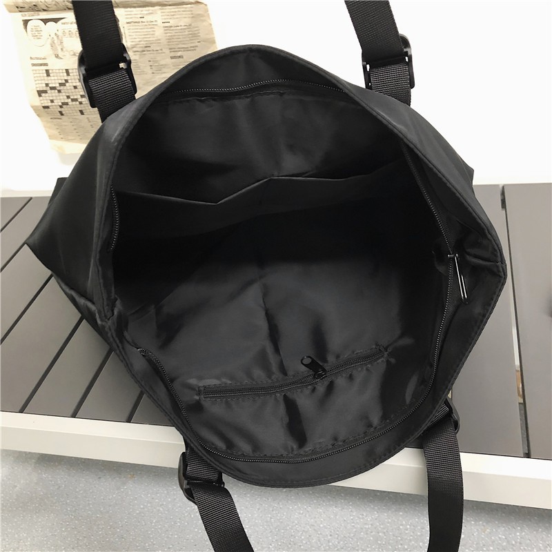 Túi tote đeo vai LEACAT nylon sức chứa lớn phong cách đường phố Hàn Quốc thời trang cho nam
