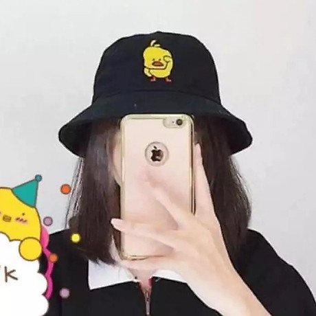 Mũ Bucket 1 Mặt Thêu Hình Vịt Con Đáng Yêu Chất Vải Kaki Thoáng Mát Kiểu Dáng Nón Tai Bèo Nam Nữ Thời Trang