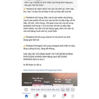 Siro Pediakid Pháp các loại cho bé