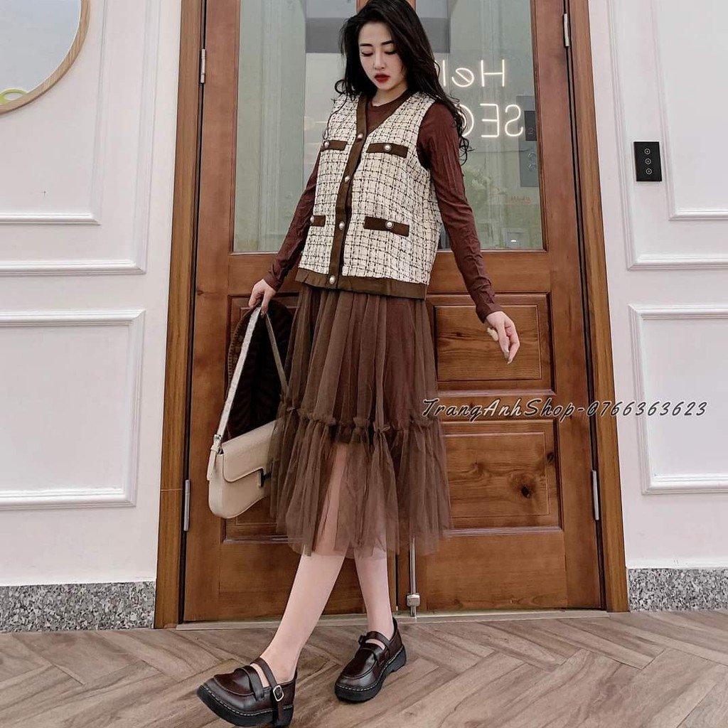 (HÀNG CÓ SẴN Giày Lolita ulzzang vintage oxford mũi tròn khâu viền quai cài da mềm đế bằng 2cm màu đen/nâu đẹp mới xin | BigBuy360 - bigbuy360.vn