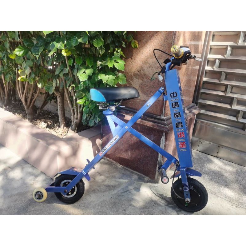 Xe điện escooter mini gấp gọn hàng bãi chưa sử dụng khung nhôm siêu nhẹ