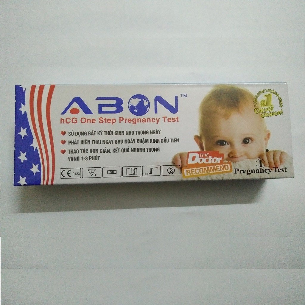 Combo 2 hộp Que thử thai Abon-Mỹ