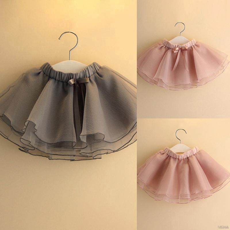 Chân Váy Xòe Thắt Nơ Xinh Xắn Cho Bé Gái