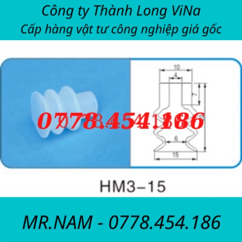 [Giá Gốc] Cốc hút chân không HM2-6/HM2-8/HM2-10/HM2-12/HM2-15/HM2-20/HM3-15/HM3-18/HM3-20