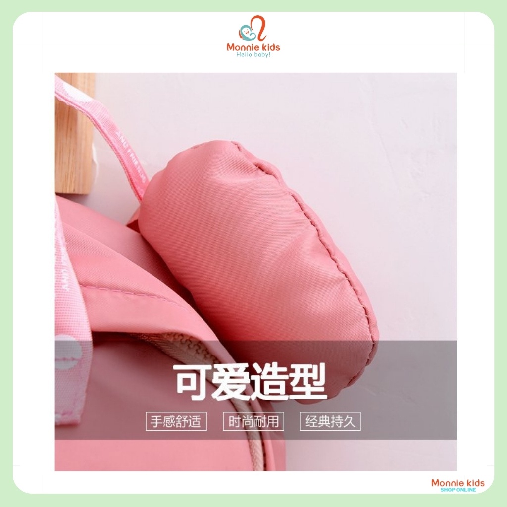 Balo vải cao cấp cho bé Mickey Mouse, căp xách đa năng đựng đồ cho trẻ - Monnie Kids
