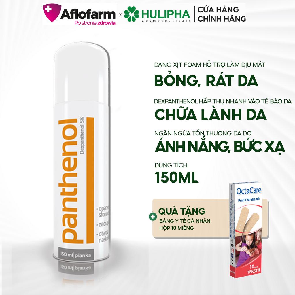 Xịt Bỏng Panthenol Foam AFLOFARM Giúp Làm Mát, Dịu Da, Giảm Kích Ứng Và Kích Thích Phục Hồi Da Chai 150ml