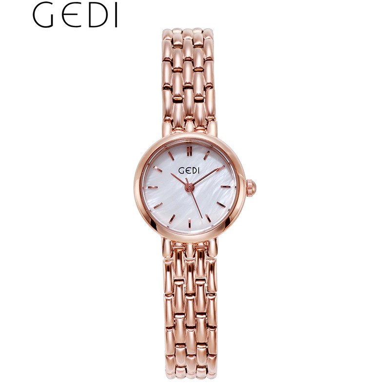 Đồng hồ đeo tay GEDI 9556 bằng thép cho nữ
