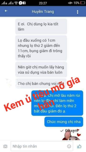 KEM Ủ TIÊU MỠ GIA HÂN