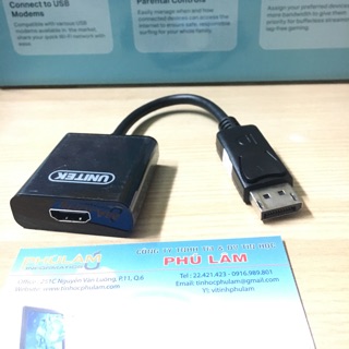 Cáp chuyển display port ra hdmi unitek