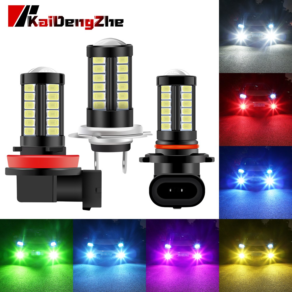 1 CÁI Canbus H4 H7 H8 H16 9005 9006 P13W 33SMD H11 Đèn sương mù LED Bóng đèn đỗ xe ô tô 5730 LED Chip Phụ kiện ô tô