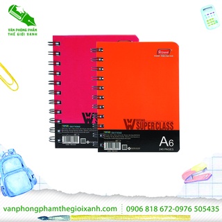 Sổ lò xo bìa nhựa sau grand a6 - 240 trang - 8591